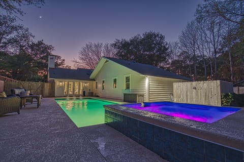 Pool & Spa Lights at Night