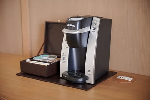 Wake up and brew fresh coffee without leaving your room.
