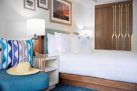 Sink into plush bedding and drift off in calm comfort.