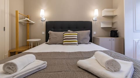 Lovely and charming bedroom with a comfy double size bed with its own linen #lovely #charming #lisbon #portugal