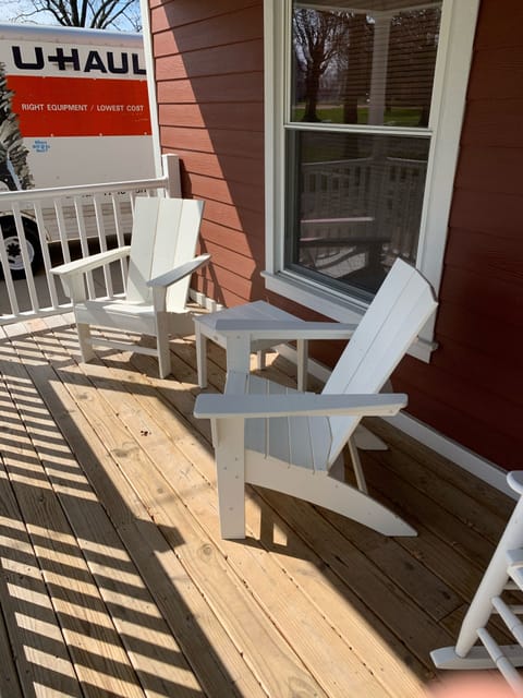 Front Porch with Adirondack Chair Seating