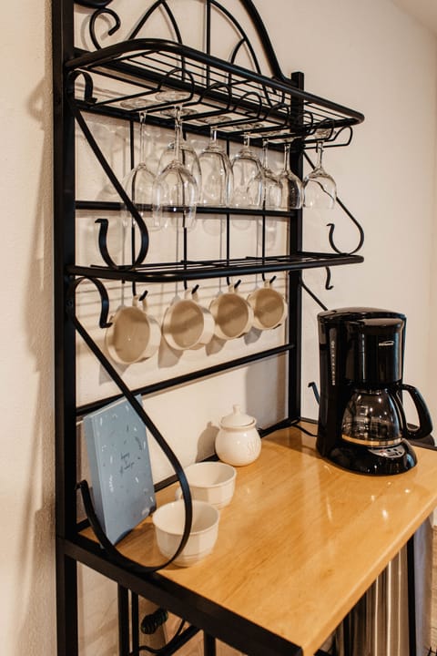 Coffe and drink station downstairs 