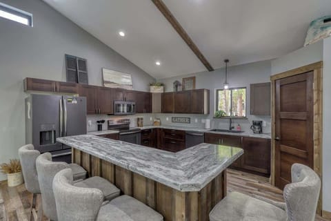 Large fully equipped kitchen