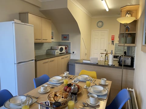 Kitchen view from French doors