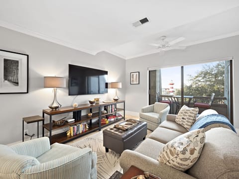 Living Room with Sleep Sofa and Flat Screen TV