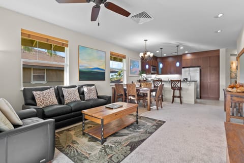 Spacious living and dining areas.