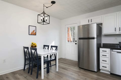 Here is a view of our dining area which is really accessible from the kitchen.