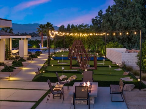 Enjoy a round of mini-Golf under the stars and lights