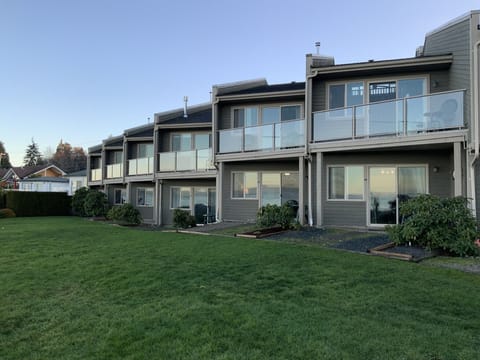 green space with summer chairs and tables