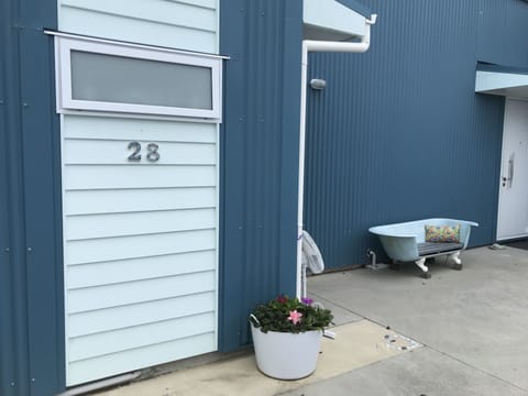 Your parking space in front of number 28