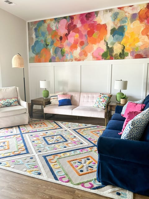 This room provides a sleeper sofa and a futon.