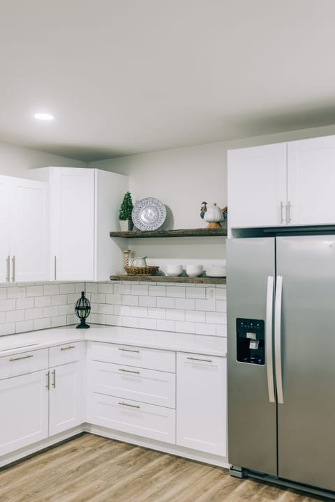 tons of cabinets and cooking space.