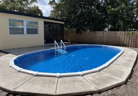 The heated pool offers a pleasant and comfortable swimming environment throughout the year, regardless of the weather.