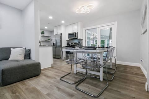 Share stories with friends and loved ones in our 8 seater dining table