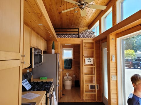 Full size stove and fridge!