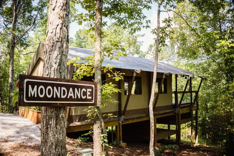 The Moondance 1 bedroom Glamp sleeps 4. 
