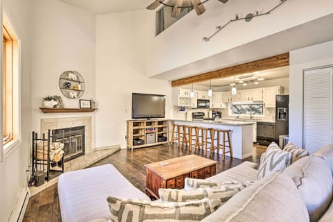 Living Room | Wood-Burning Fireplace