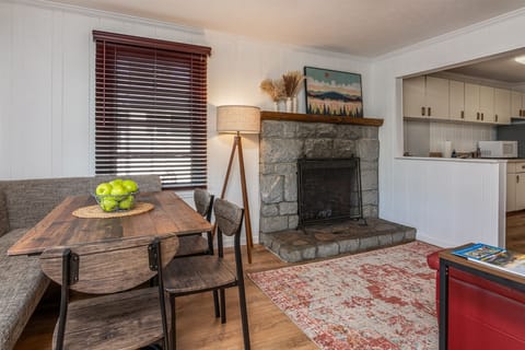 Dining table with view of lake