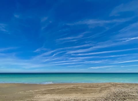 Private beach