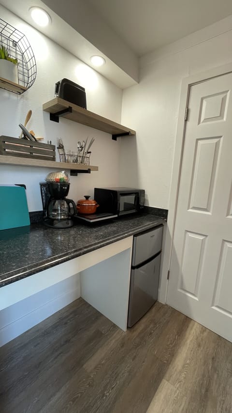 2 refrigertors!! Cooktop, microwave, coffee machine.