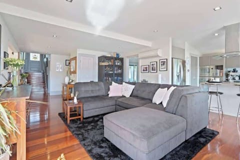 Second living area with large television