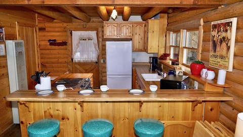 Breakfast bar for casual dining.