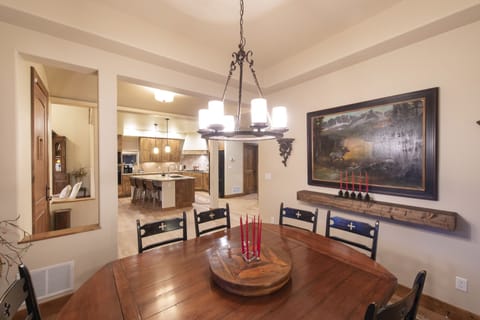 dining room view towards kitchen