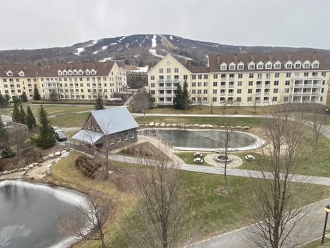 The view of Stratton Mountain and the Commons from Rising Bear Unit 415