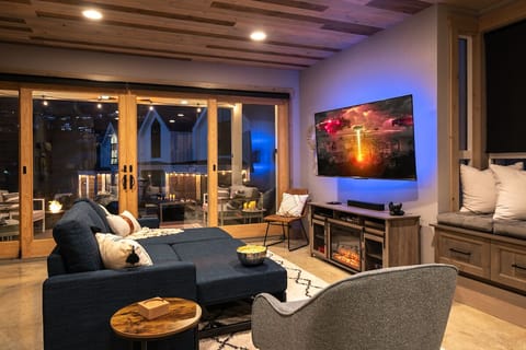 Fireplace in the Evening