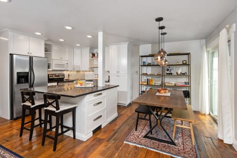 Beautifully remodeled Kitchen & Dining area. New appliances, entertaining space.