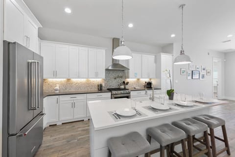 Chef's kitchen with oversized island