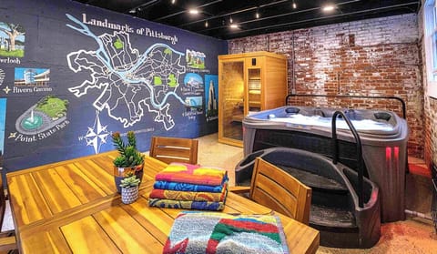 Your Private Wellness Retreat – Tucked into an exposed-brick hideaway, this spa space is made for deep relaxation. And a perfect setting to familiarize yourself with the landmarks of Pittsburgh!