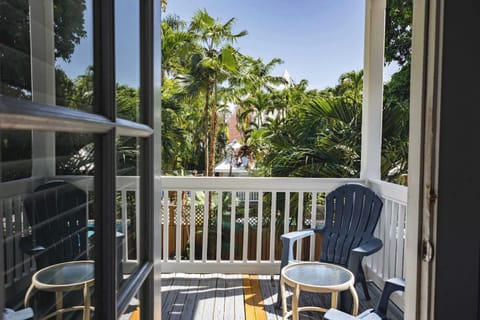 Shared Second Floor Balcony with Pool View