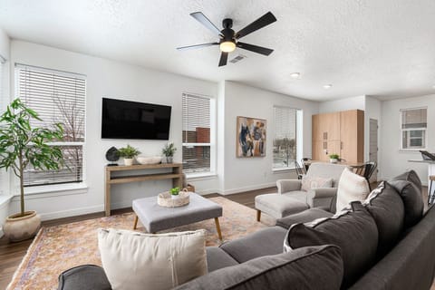 Our spacious living room is the perfect place to kick back and relax.