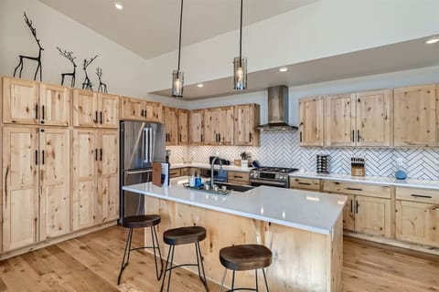 Breakfast bar with extra seating