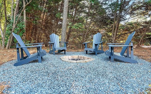 In-ground fire pit designed for memorable evenings under the Sandhills sky