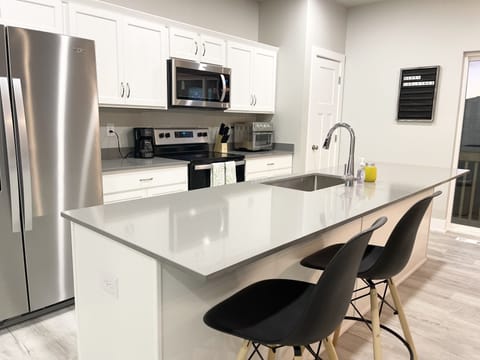 Kitchen on First Floor with counter seating