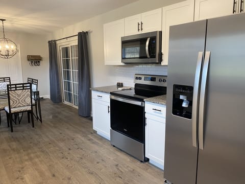 Plenty of pantry space and basic spices and oils provided
