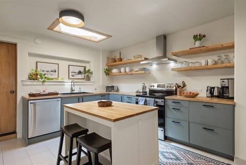Remodeled kitchen with a modern Southwest vibe.