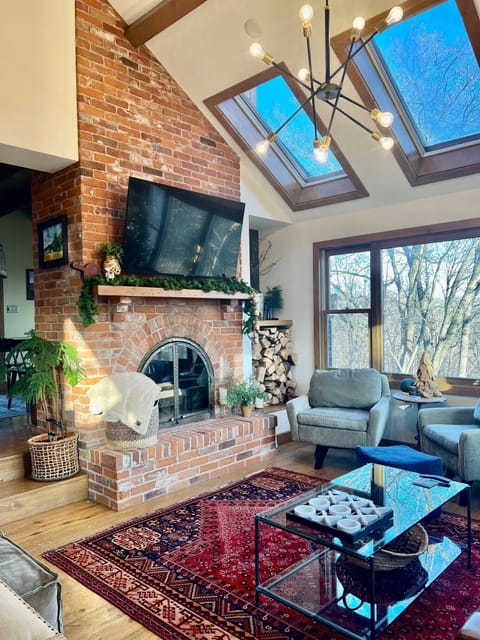 The living room is a great spot to gather and visit