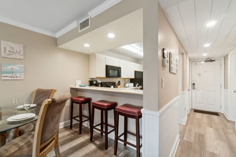 Fully Stocked Kitchen with Bar Area