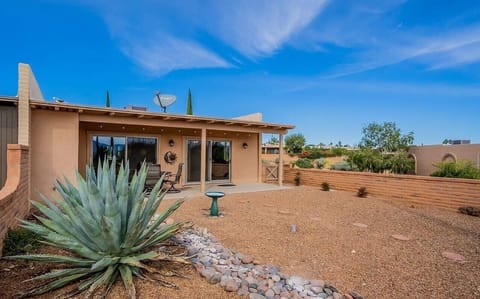 Back yard and view of rear patio