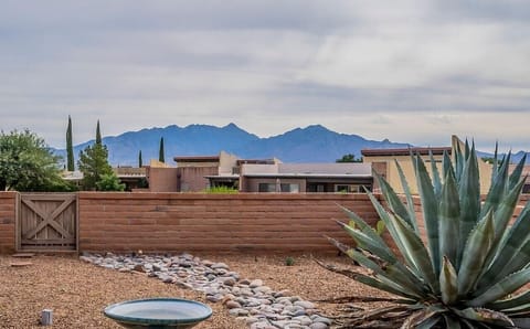 Back yard and panoramic view of the mountains.