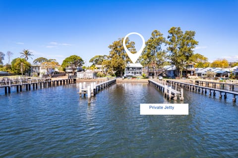Exclusive use of a private jetty.