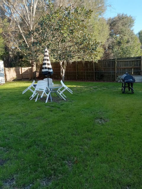picnic table and dual bbq