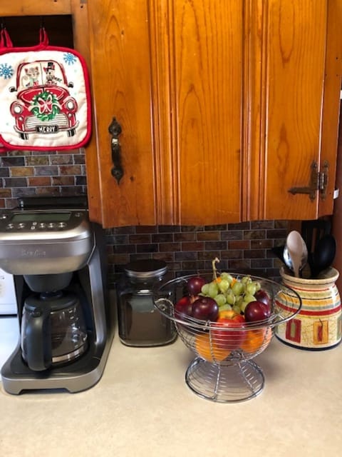 Owner likes to welcome guests with fresh fruit or home baked goodies