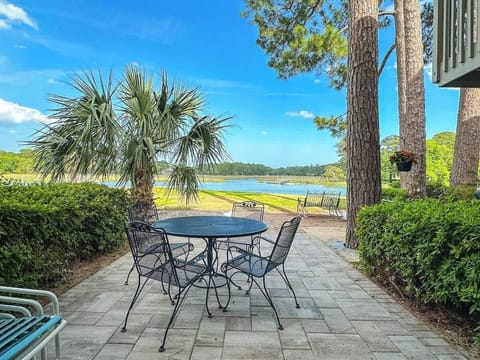 Private Patio with Stunning Lagoon Views