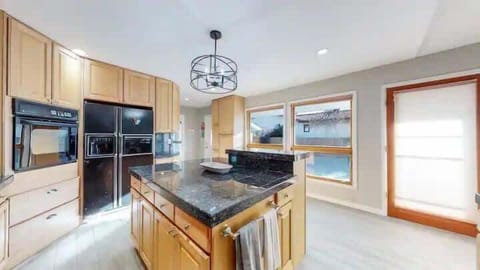 Great backyard view from the kitchen