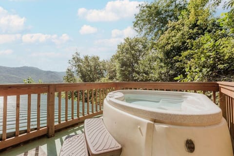 Rooftop hot tub available year round