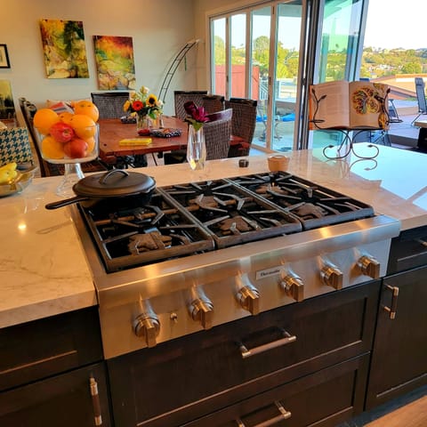 Thermador cooktop with extra low simmer.  Make even the most delicate sauces